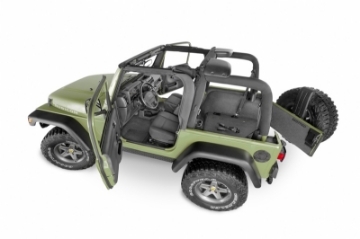 Picture of BedRug 97-06 Jeep TJ Front 3pc BedTred Floor Kit w-o Center Console - Incl Heat Shields S-O Only