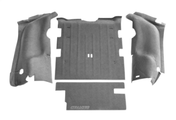 Picture of BedRug 97-06 Jeep TJ Rear 4pc BedTred Cargo Kit Incl Tailgate