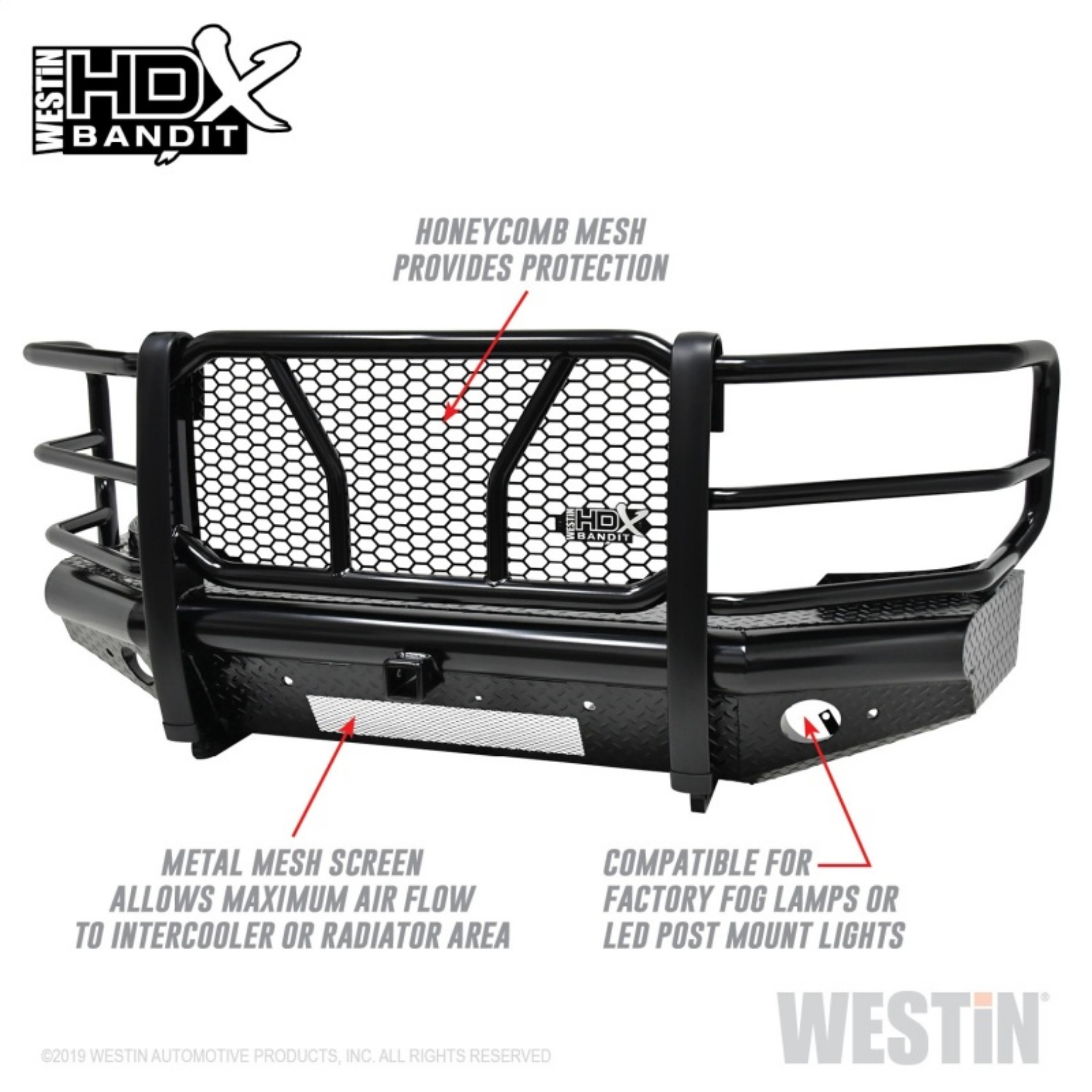 Picture of Westin-HDX Bandit 15-19 Chevrolet Silverado 2500-3500 Front Bumper - Black