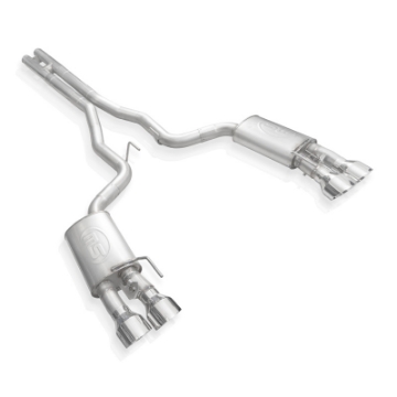 Picture of Stainless Works 2020 Ford GT500 Redline Catback H-Pipe Exhaust Factory Connect - Polished Tips