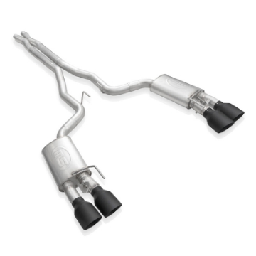Picture of Stainless Works 2020 Ford GT500 Redline Catback X-Pipe Exhaust Factory Connect - Black Tips