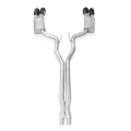 Picture of Stainless Works 2020 Ford GT500 Redline Catback X-Pipe Exhaust Factory Connect - Black Tips