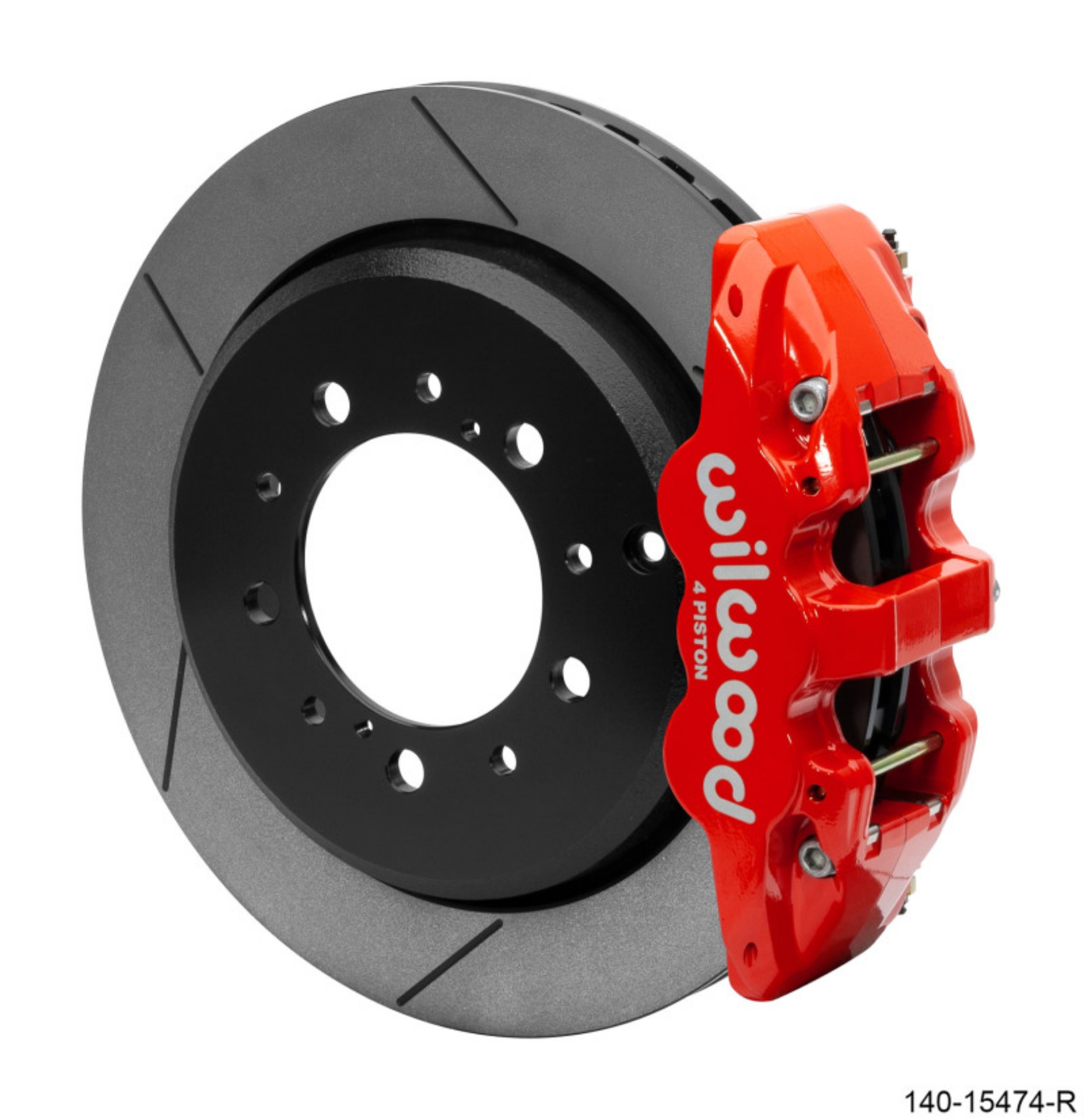 Picture of Wilwood AERO4 Rear Truck Kit 14-50in Red 2008-2015 Toyota Land Cruiser J200 w- Lines