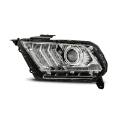 Picture of AlphaRex 10-12 Ford Mustang PRO-Series Projector Headlights Plank Style Chrome w-Top-Bottom DRL