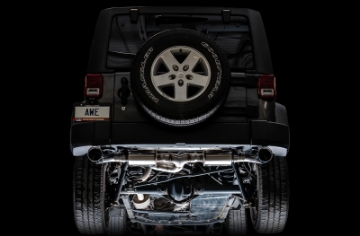 Picture of AWE Tuning 07-18 Jeep Wrangler JK-JKU 3-6L Tread Edition Axle-Back Dual Exhaust - Diamond Black Tips