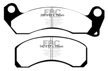Picture of EBC 79-81 Ford Crown Victoria Redstuff Front Brake Pads
