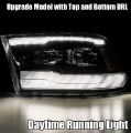 Picture of AlphaRex 09-18 Dodge Ram 1500HD LUXX LED Proj Headlights Plnk Style Blk w-Activ Light-Seq Signal-DRL