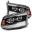 Picture of AlphaRex 09-18 Dodge Ram 1500HD PRO-Series Projector Headlights Plank Style Black w-Seq Signal-DRL