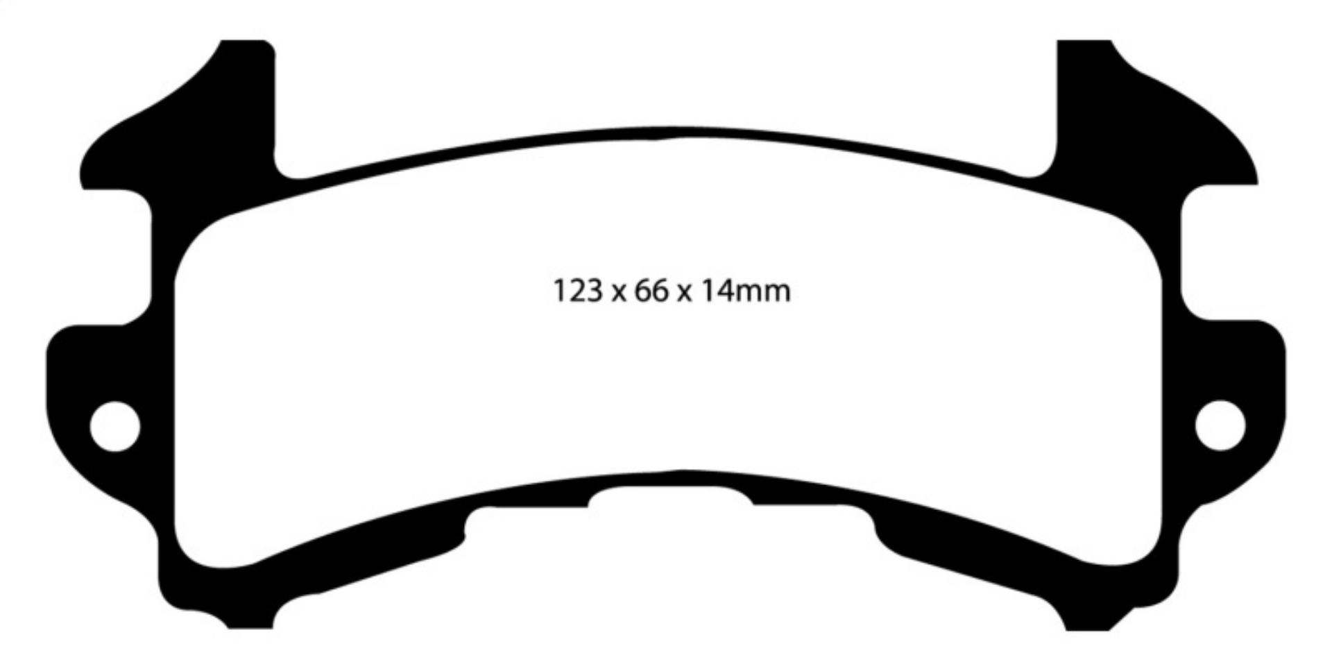 Picture of EBC 79-85 Buick Riviera Fwd 3-8 Turbo Redstuff Rear Brake Pads