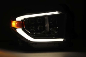 Picture of AlphaRex 14-19 Toyota Tundra NOVA LED Projector Headlights Plank Style Chrome w-Activ Light-DRL