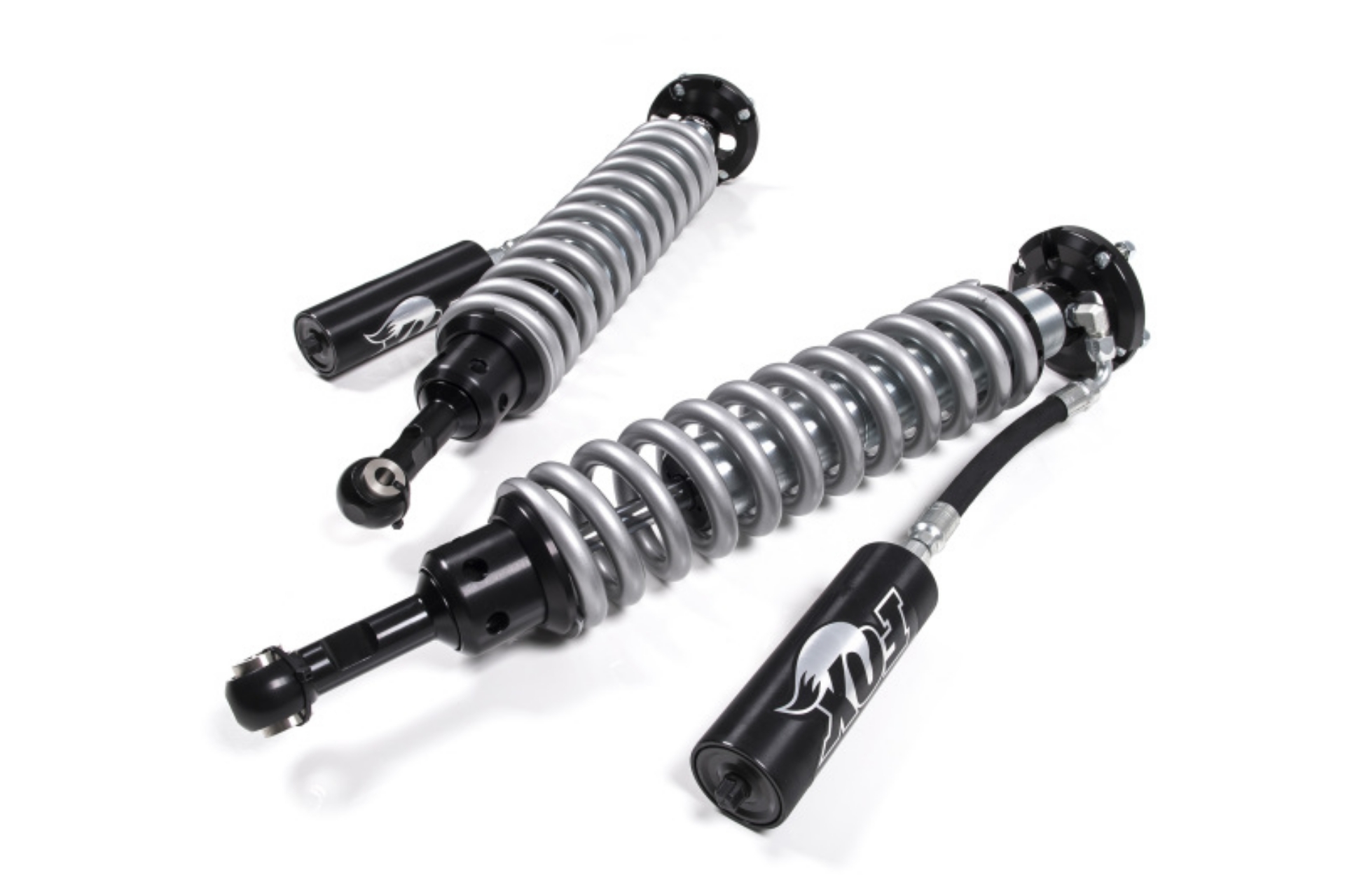 Picture of Fox 14+ Ford F-150 4WD 2-5 Factory Series 5-6in R-R Front Coilover Set - 4in Lift