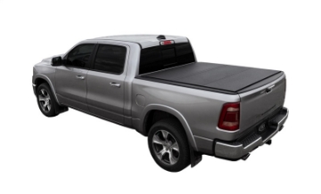 Picture of Access LOMAX Tri-Fold Cover Black Urethane Split Rail 19+ Ram 1500 - 6ft 4in Bed w-o RamBox