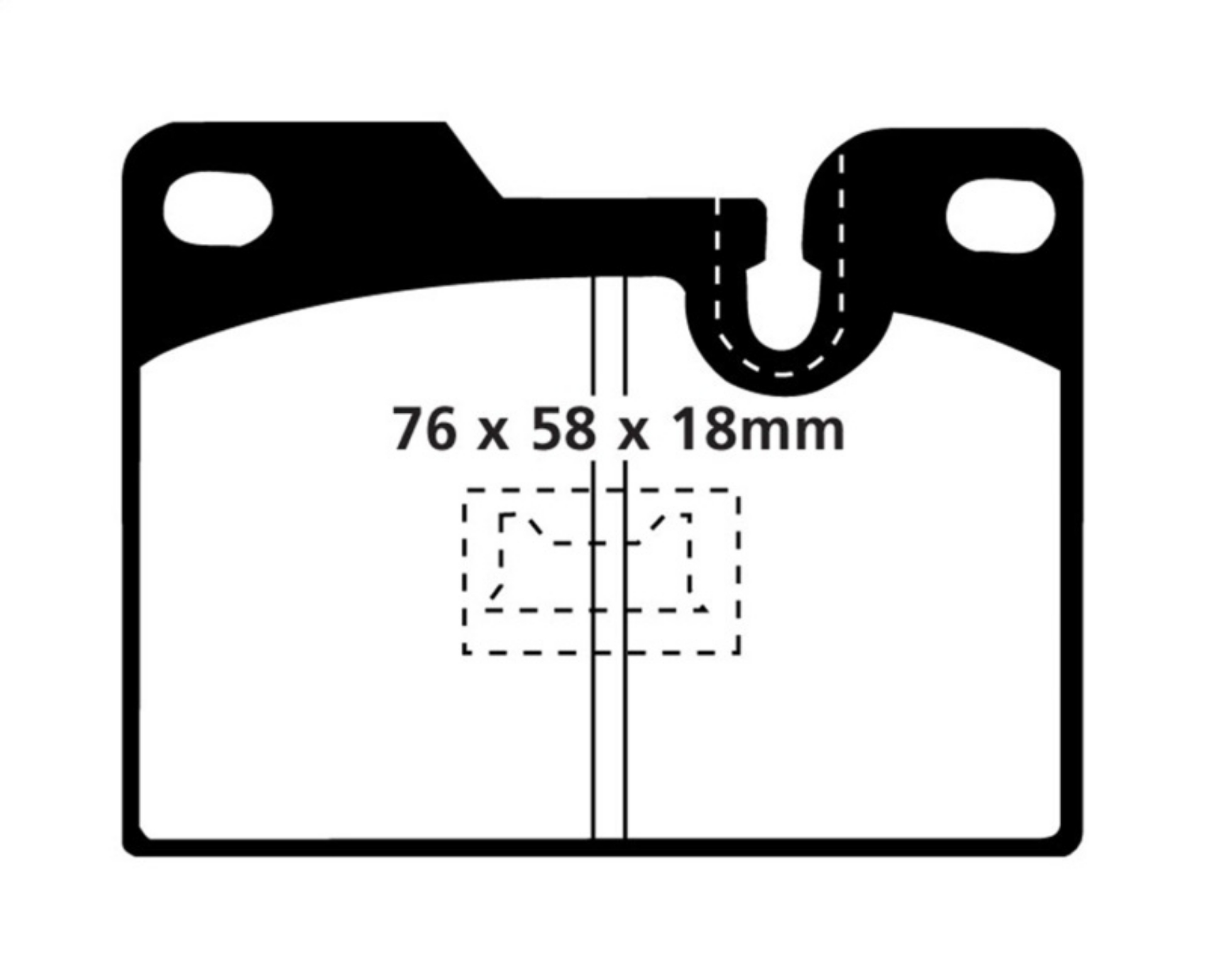 Picture of EBC 79-88 Porsche 924 2-0 Turbo Redstuff Rear Brake Pads