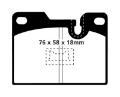 Picture of EBC 79-88 Porsche 924 2-0 Turbo Yellowstuff Rear Brake Pads