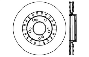 Picture of StopTech 00-09 Honda S2000 Front Cryo Drilled Left Rotor