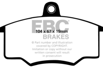 Picture of EBC 80-82 Audi 4000 1-6 Redstuff Front Brake Pads
