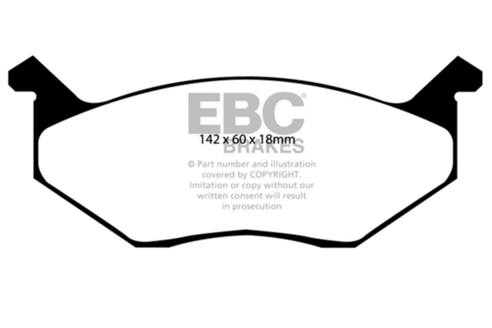 Picture of EBC 80-83 Chrysler Cordoba 3-7 Yellowstuff Front Brake Pads