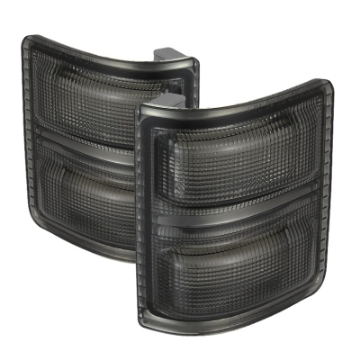 Picture of xTune Ford Superduty 08-14 F250-F550 Amber LED Mirror Signal Lens - Smoke ACC-LED-FDSD08-MR-SM