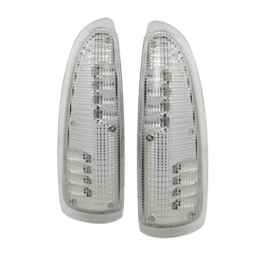 Picture of xTune Ford Superduty F250-F650 03-07 Amber LED Mirror Signal Lens - Clear ACC-LED-FDSD99-MR-C