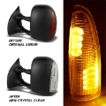 Picture of xTune Ford Superduty F250-F650 03-07 Amber LED Mirror Signal Lens - Clear ACC-LED-FDSD99-MR-C
