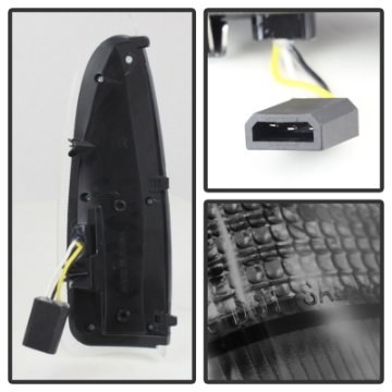 Picture of xTune Ford Superduty F250-F650 03-07 Amber LED Mirror Signal Lens - Smoke ACC-LED-FDSD99-MR-SM