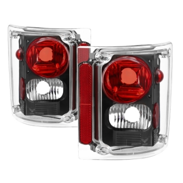 Picture of xTune Chevy Suburban 73-91 Euro Style Tail Lights - Black ALT-JH-CCK73-BK