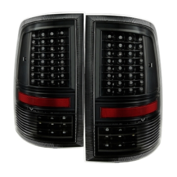 Picture of xTune Dodge Ram 1500 09-14 - Incandescent Only C Shape LED Tail Lights- Black ALT-JH-DR09-LED-CS-BK