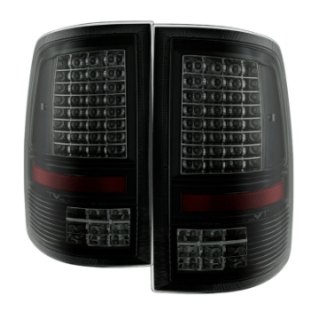 Picture of xTune Dodge Ram 1500 09-14 - C Shape LED Tail Lights- Black Smoked ALT-JH-DR09-LED-CS-BSM