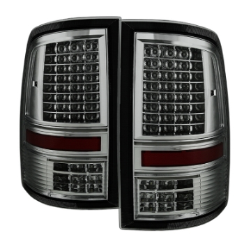 Picture of xTune Dodge Ram 1500 09-14 - Incandescent Only C Shape LED Tail Lights- Smoked ALT-JH-DR09-LED-CS-SM