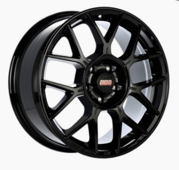 Picture of BBS XR 18x8 5x100 ET36 Black Gloss Wheel -70mm PFS-Clip Required