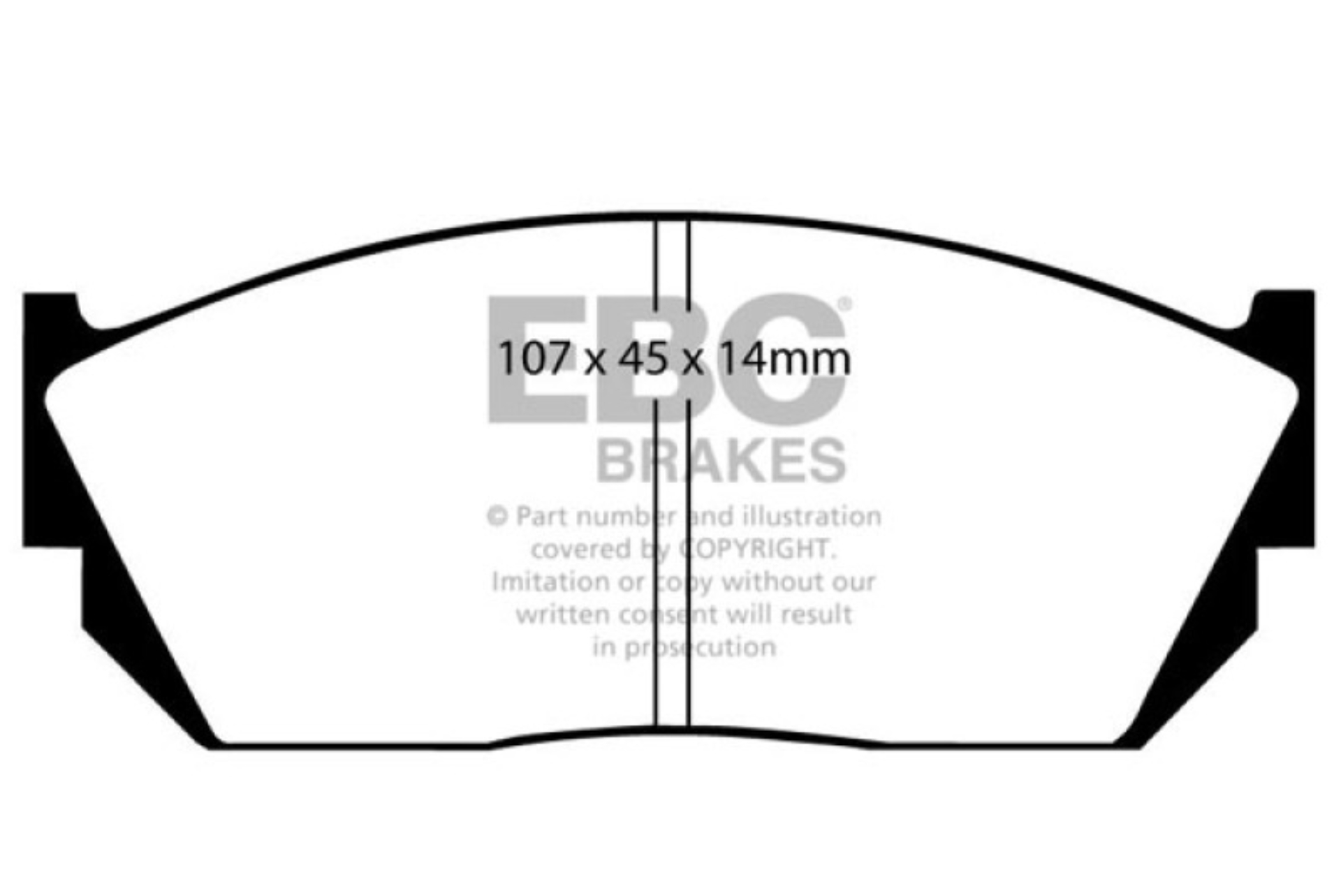 Picture of EBC 82-84 Honda Civic Hatchback 1-3 5 Speed Ultimax2 Front Brake Pads