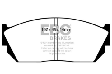 Picture of EBC 82-84 Honda Civic Hatchback 1-3 5 Speed Ultimax2 Front Brake Pads