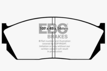 Picture of EBC 82-84 Honda Civic Hatchback 1-3 5 Speed Ultimax2 Front Brake Pads
