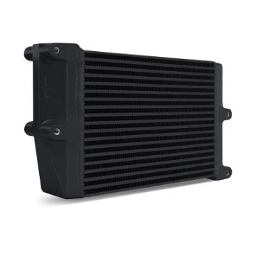 Picture of Mishimoto Heavy-Duty Oil Cooler - 10in- Opposite-Side Outlets - Black