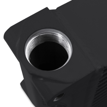 Picture of Mishimoto Heavy-Duty Oil Cooler - 17in- Opposite-Side Outlets - Black