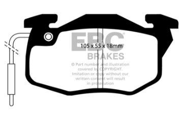 Picture of EBC 82-84 Renault Fuego 1-6 Bendix Greenstuff Front Brake Pads