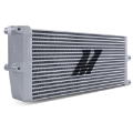 Picture of Mishimoto Heavy-Duty Oil Cooler - 17in- Opposite-Side Outlets - Silver
