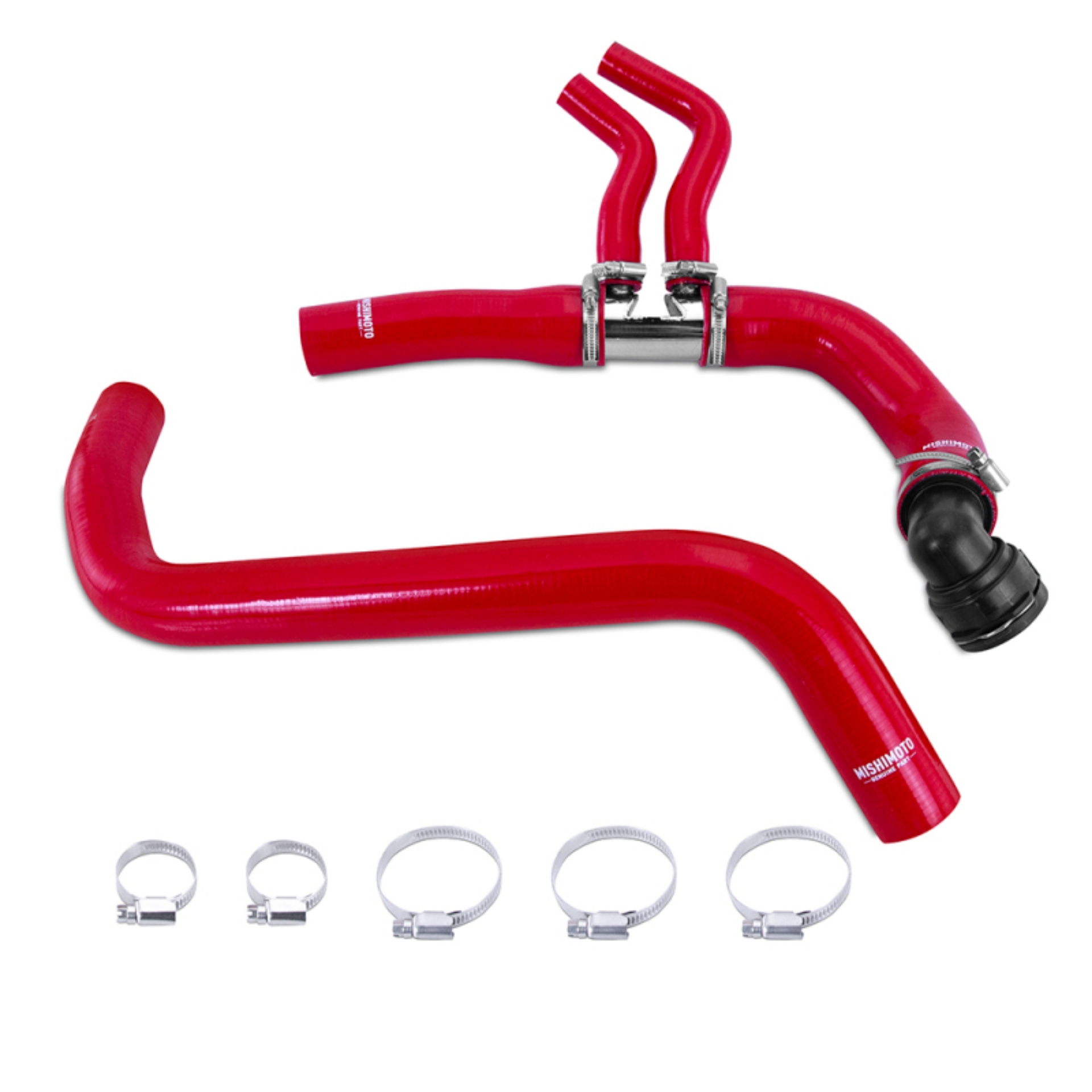 Picture of Mishimoto 11-14 Ford F-150 3-5L EcoBoost - 2-7L V6 Silicone Coolant Hose Kit - Red