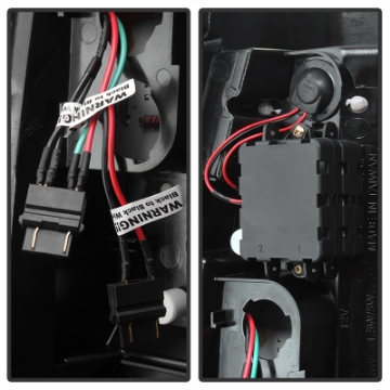 Picture of Spyder Chevy Silverado 1500-2500 03-06 Version 2 LED Tail Lights - Black ALT-YD-CS03V2-LED-BK