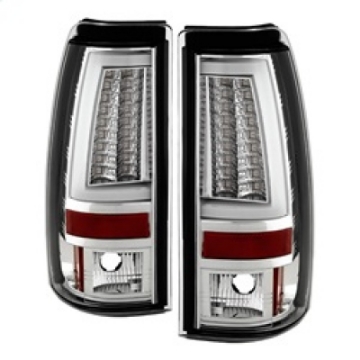 Picture of Spyder Chevy Silverado 1500-2500 03-06 Version 2 LED Tail Lights - Chrome ALT-YD-CS03V2-LED-C
