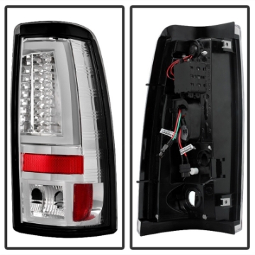 Picture of Spyder Chevy Silverado 1500-2500 03-06 Version 2 LED Tail Lights - Chrome ALT-YD-CS03V2-LED-C