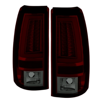 Picture of Spyder Chevy Silverado 1500-2500 03-06 Version 2 LED Tail Lights - Red Smoke ALT-YD-CS03V2-LED-RS