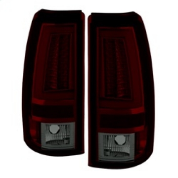 Picture of Spyder Chevy Silverado 1500-2500 03-06 Version 2 LED Tail Lights - Red Smoke ALT-YD-CS03V2-LED-RS