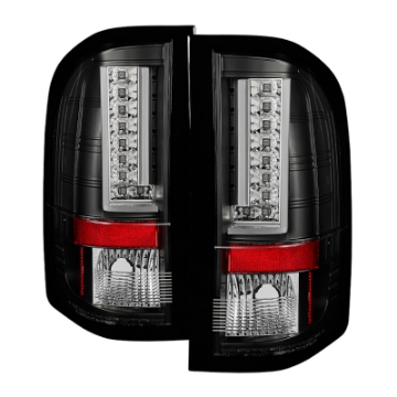 Picture of Spyder Chevy Silverado 07-13 Version 2 LED Tail Lights - Black ALT-YD-CS07V2-LED-BK