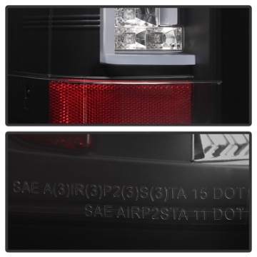 Picture of Spyder Chevy Silverado 07-13 Version 2 LED Tail Lights - Black ALT-YD-CS07V2-LED-BK