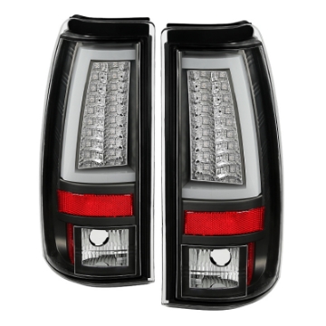 Picture of Spyder Chevy Silverado 1500-2500 99-02 Version 2 LED Tail Lights - Black ALT-YD-CS99V2-LED-BK