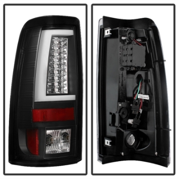 Picture of Spyder Chevy Silverado 1500-2500 99-02 Version 2 LED Tail Lights - Black ALT-YD-CS99V2-LED-BK