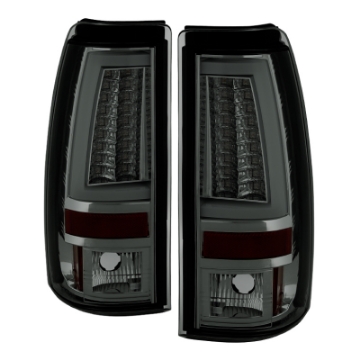 Picture of Spyder Chevy Silverado 1500-2500 99-02 Version 2 LED Tail Lights - Smoke ALT-YD-CS99V2-LED-SM
