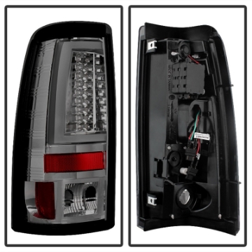 Picture of Spyder Chevy Silverado 1500-2500 99-02 Version 2 LED Tail Lights - Smoke ALT-YD-CS99V2-LED-SM