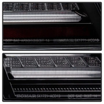 Picture of Spyder Honda Accord 2013-2015 4DR LED Tail Lights - Black ALT-YD-HA13LED-LED-BK
